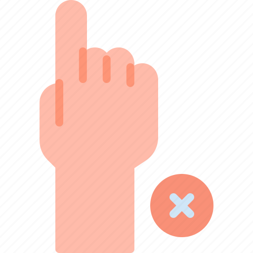 Avoid, fingers, gesture, hand, no, touch icon - Download on Iconfinder