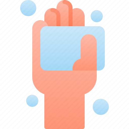 Cleaning, foam, hand, soap, wash icon - Download on Iconfinder
