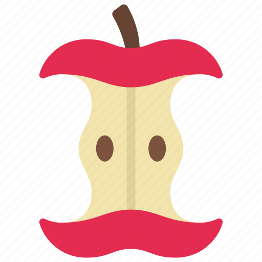 Apple, core, fruit, eaten, food icon - Download on Iconfinder