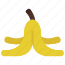 banana, peel, food, fruit, eat