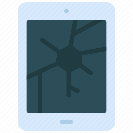 Cracked, tablet, device, ipad, smashed icon - Download on Iconfinder