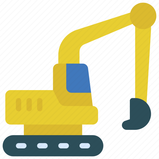 Excavator, machine, machinery, claw, landfill icon - Download on Iconfinder