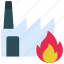 incinerator, factory, incineration, plant, fire 