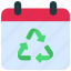 recycle, date, schedule, calendar, recycling 