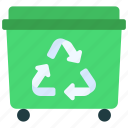 recycle, dumpster, recycling, trash