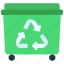 recycle, dumpster, recycling, trash 