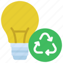 recycle, lightbulb, light, bulb, recycling