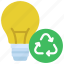 recycle, lightbulb, light, bulb, recycling 