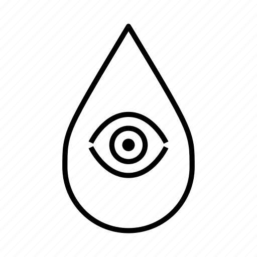 Awareness, environment, eye, eyeball, watch, water conservation, water droplet icon - Download on Iconfinder