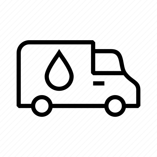 Car, delivery, line, water icon - Download on Iconfinder