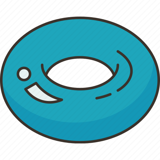 Ring, rubber, water, float, pool icon - Download on Iconfinder