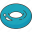 ring, rubber, water, float, pool 