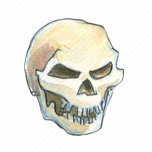 Bone, dead, death, evil, face, halloween, head icon - Download on Iconfinder