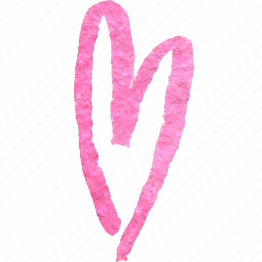 Download Doodle Heart Love Sketch Valentine Watercolor Icon Download On Iconfinder
