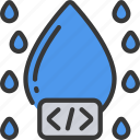 water, droplet, code, software, dev, programming