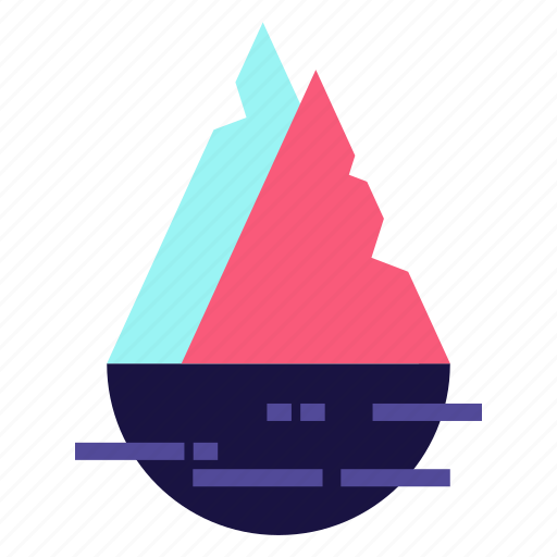 Cold, danger, ice, iceberg icon - Download on Iconfinder
