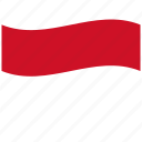 indonesia, indonesian flag, id, sacred, white-red, waving flag
