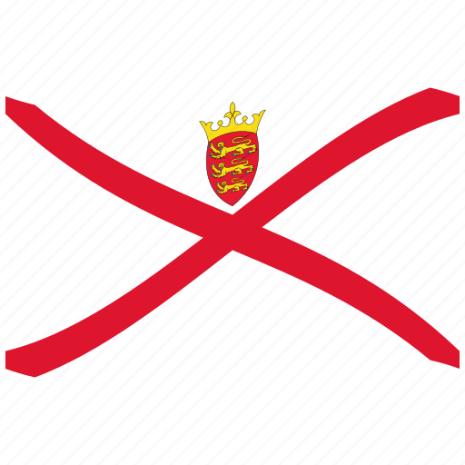 Jersey, flag, je, cross, leopards, waving flag icon - Download on Iconfinder