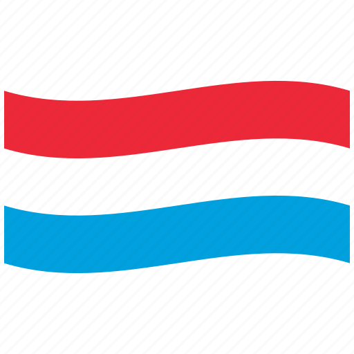 Luxemburg, flag, luxembourg, lu, red, waving flag icon - Download on Iconfinder