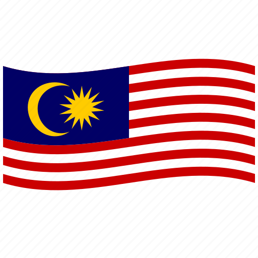 Malaysia, malaysian flag, gemilang, jalur, my, waving flag icon - Download on Iconfinder