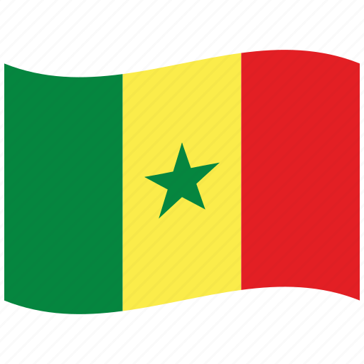 Senegal, africa, sn, green, flag, star, waving flag icon - Download on Iconfinder