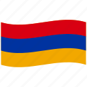 sweden, swedish, am, armenia, republic, waving flag
