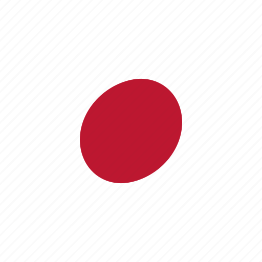 Japan, japanese flag, tokyo, circle, jp, solar, waving flag icon