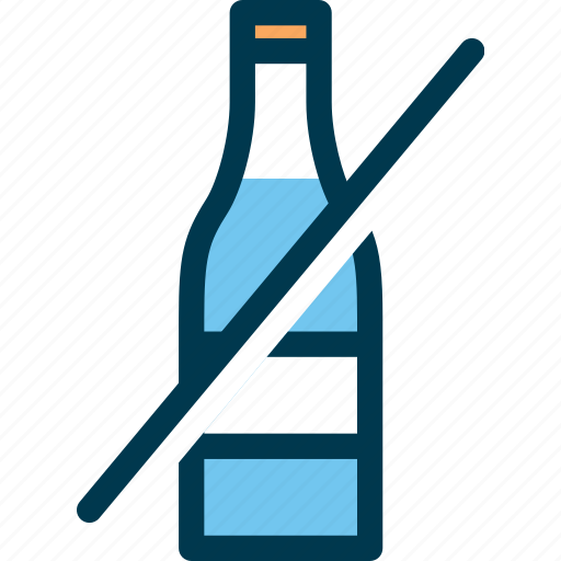 Bottle, drink, no drink, prohibited, wayfind icon - Download on Iconfinder