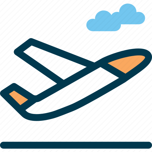 Air, aircraft, cloud, plane, sky, tackoff, wayfind icon - Download on Iconfinder