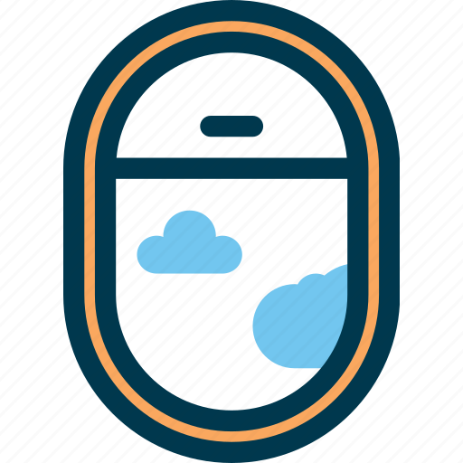 Air, airplane, cloud, fly, sky, window icon - Download on Iconfinder