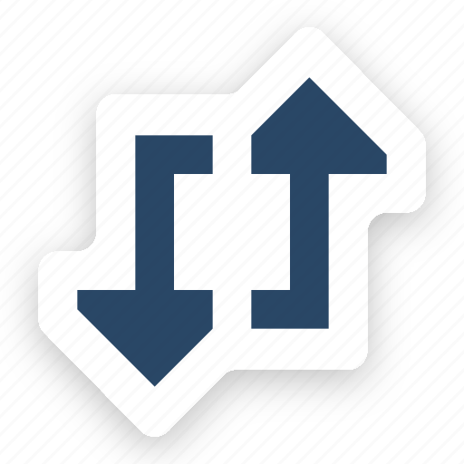 Arrows, bidirection, bottom, top, counter clockwise, bidirectional icon - Download on Iconfinder