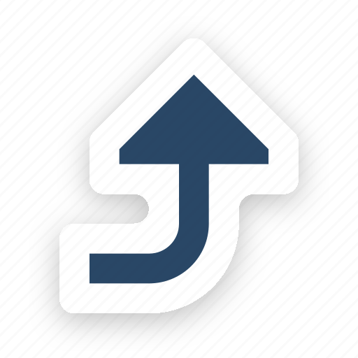 Direction, right, top, turn icon - Download on Iconfinder