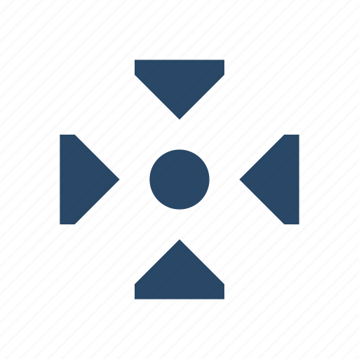 Triangles, all, sides, collapse, inner, centerpiece icon - Download on Iconfinder