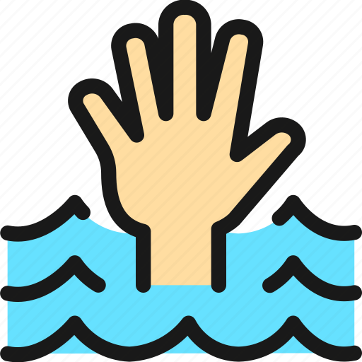 Safety, drown, hand icon - Download on Iconfinder