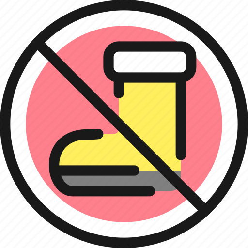 Allowances, no, boots icon - Download on Iconfinder