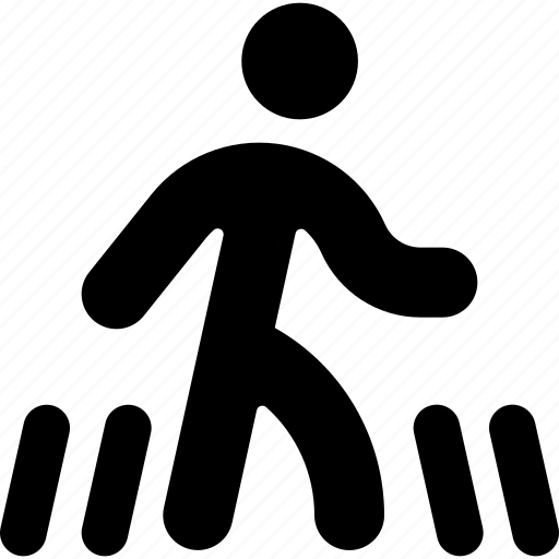 Walking, cross, street, user, walk, human, person icon - Download on Iconfinder