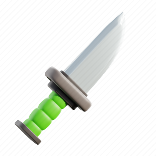 Knife, weapon, military 3D illustration - Download on Iconfinder