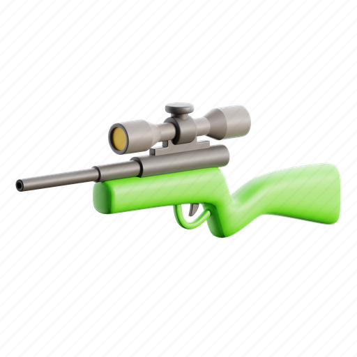Snipper, weapon, military 3D illustration - Download on Iconfinder