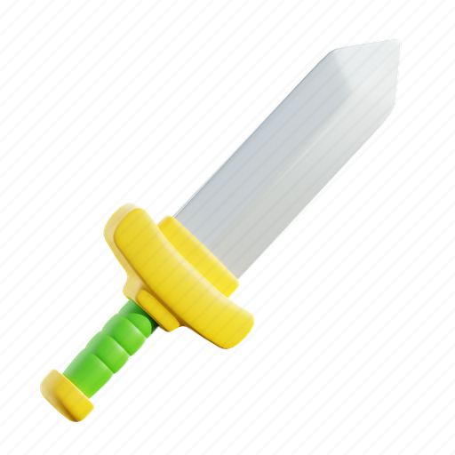 Sword, weapon, military 3D illustration - Download on Iconfinder