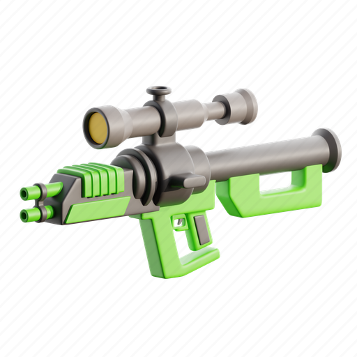Weapon, military, gun, firearm 3D illustration - Download on Iconfinder