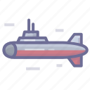submarine, ship, boat, weapon, military