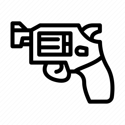 Revolver, gun, weapon, military, army, equipment, bow icon - Download on Iconfinder