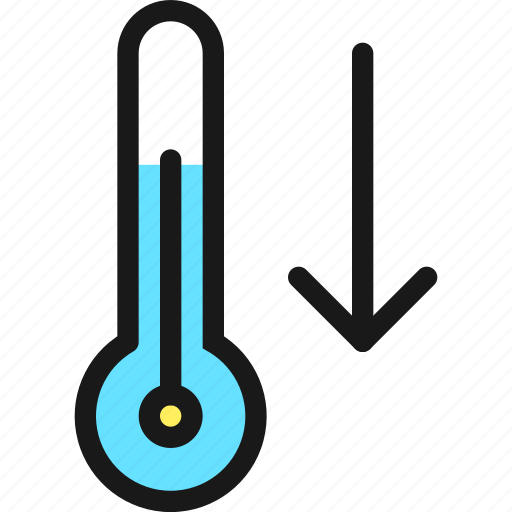 Temperature, thermometer, down icon - Download on Iconfinder