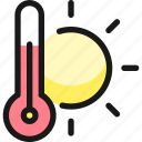 temperature, thermometer, sunny
