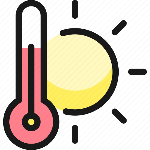 Temperature, thermometer, sunny icon - Download on Iconfinder