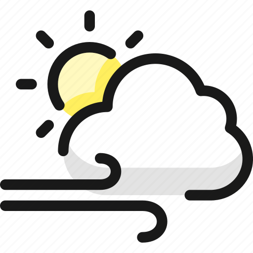 Wind, cloud, sun icon - Download on Iconfinder on Iconfinder