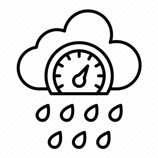 Pressure, barometer, rain, scale, weather, cloud icon - Download on Iconfinder
