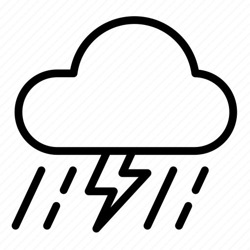 Storm, weather, forecast, lightning, rain icon - Download on Iconfinder