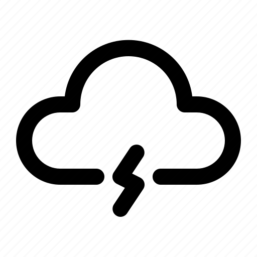 Weather, thunder, rain, rainy, cloud, cloudy, forecast icon - Download on Iconfinder
