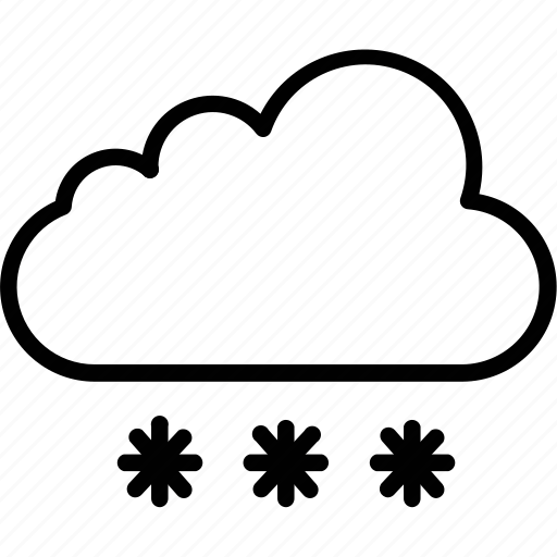 Cloud, ice flakes, snow falling, snowflakes icon - Download on Iconfinder